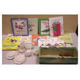 Roseville Pottery, Childerns Books & Mini Tea Set