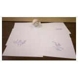 Autographed Ball And White Sheets