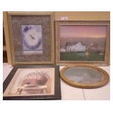 Circle Wall Mirror, Landscape Artwork & More Art