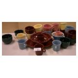 26pc fiesta ware/pyrex