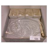 Snack Set Sparkling Crystal Glassware