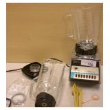 blender, blender parts & measuring spoons