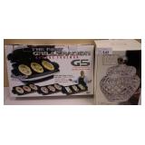 George Foreman Grill & Fifth Avenue Crstyal Jar