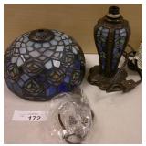 Peacock Accent Side Table Lamp