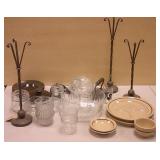 antique iron, dishes & more