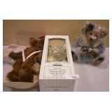 Mann Porcelain Doll & Bears