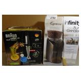 Braun Hand Mixer & Capresso Burr Grinder Braun Hand Mixer & Capresso Burr Grinder