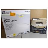 Ce Round Flush Mount & Hampton Bay Flush Mount Ce Round Flush Mount & Hampton Bay Flush Mount