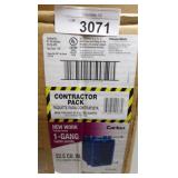 New Work 1-gang Contractor Pack New Work 1-gang Contractor Pack
