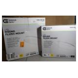 2x Commercial Electric Round Flush Mount Fixture 2x Commercial Electric Round Flush Mount Fixture
