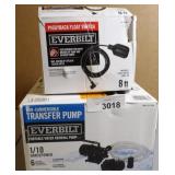 Everbilt Float Switch & Transfer Pump 1/10hp Everbilt Float Switch & Transfer Pump 1/10hp