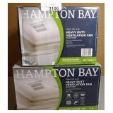 2x Hampton Bay Heavy Duty Vent Fan 2x Hampton Bay Heavy Duty Vent Fan