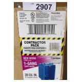 Carlon New Work 1-gang Contractor Pack Carlon New Work 1-gang Contractor Pack