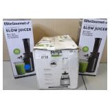 2x Elite Gourmet Juicer & Ninja Blender Pro 2x Elite Gourmet Juicer & Ninja Blender Pro
