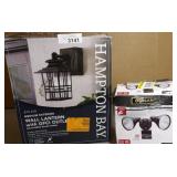 Hampton Bay Wall Lantern & Defiant Security Light Hampton Bay Wall Lantern & Defiant Security Light