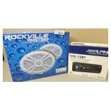 Rockville Marine Speakers & Alpine Receiver Rockville Marine Speakers & Alpine Receiver