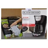 Presto Salad Shooter & Black + Decker Coffee Maker Presto Salad Shooter & Black + Decker Coffee Maker