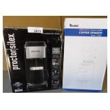 Proctor Silex Coffee Maker & Binroc Coffee Grinder Proctor Silex Coffee Maker & Binroc Coffee Grinder