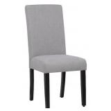 2x Linen Fabric Upholstered Dining Chair 2x Linen Fabric Upholstered Dining Chair