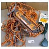 2x Extension Cords & Surge Protector