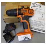 Black+decker Cordless 20v Drill