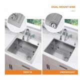 Glacier Bay 18-gauge Single Bowl Kitchen Sink