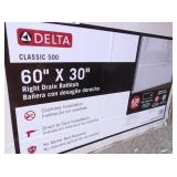 Delta Classic 500 Right Drain Bathtub