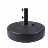 3x Round Hard Plastic Umbrella Base 9816272