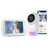 Hubble Connected Nursery Pal Glow+ Smart Baby Moni