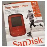 Sandisk Clip Sport Plus Wearable Mp3 Player 32gb