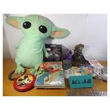 uno cards, yoda stuffed animal & more