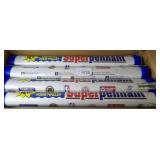 3 Boxes Of Super Pennant Sports Wall Decor