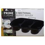 Prime Cuisine 3 Sectional Buffet Server