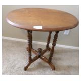 Vintage rolling side table 30x22x28