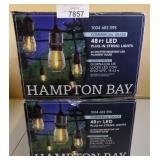 2x Hampton Bay 48ft Led Plug In String Light