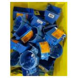 40x Assorted Blue Electrical Box Outlets 40x Assorted Blue Electrical Box Outlets