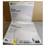2x Commercial Electric Led Round Flush Mount 2x Commercial Electric Led Round Flush Mount