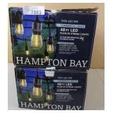 2x Hampton Bay 48ft Led Plug In String Lights 2x Hampton Bay 48ft Led Plug In String Lights