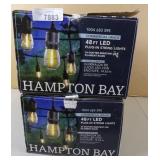 2x Hampton Bay 48ft Led Plug In String Lights