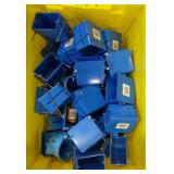 40x Assorted Blue Electrical Box Outlets