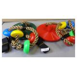 2x Turfee 2 Climbing Rope Tree Swings 2x Turfee 2 Climbing Rope Tree Swings
