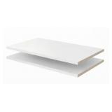 24x 14 Classic White Wood Shelves (2-pack) 24x 14 Classic White Wood Shelves (2-pack)