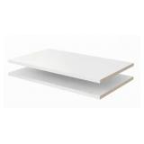 24x 14 Classic White Wood Shelves (2-pack)