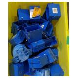 40x Assorted Blue Electrical Box Outlets 40x Assorted Blue Electrical Box Outlets