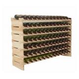 91 Bottles Solid Wood Wine Rack