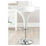 Safavieh Yatim Adjustable Height White Bar Stool