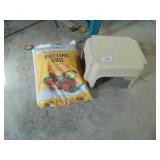 Bag of Potting Soil & Step Stool