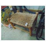 Wooden Woven Stool