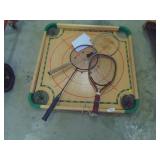 Game Board (Needs Put Back Together) & Rackets