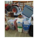 Assorted Totes (Some Have Lids) & Cooler